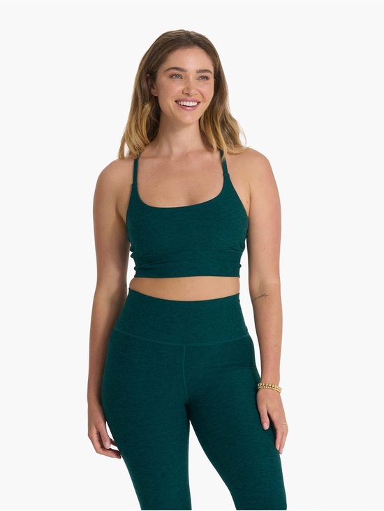 Vuori Tops - Vuori Deep Teal Scoop Neck Tank Bra